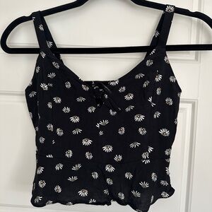 Wilfred Black and White Crop Camisole